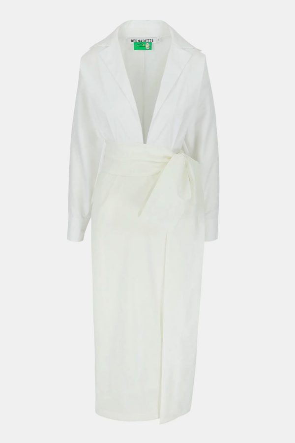 Claire Dress in White For Discount