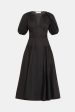 Carina Cotton Dress in Noir Supply