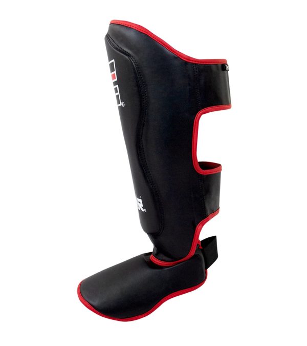 ELITE SPAR SHIN GUARDS - BLACK RED on Sale