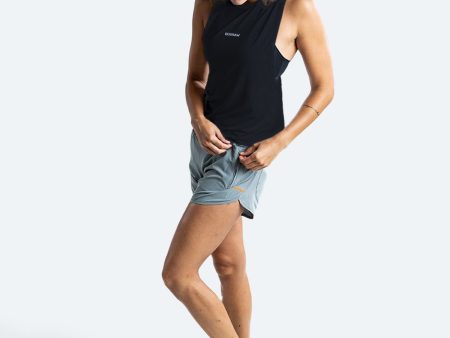 WOMEN S LUCIA MUSCLE TANK - BLACK on Sale