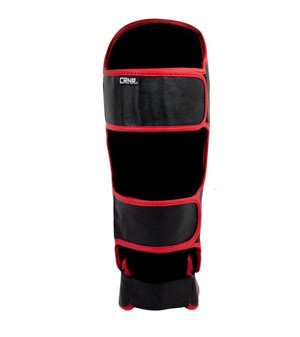 ELITE SPAR SHIN GUARDS - BLACK RED on Sale