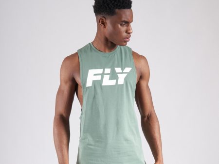 FLY BIG LOGO TANK - GREEN on Sale