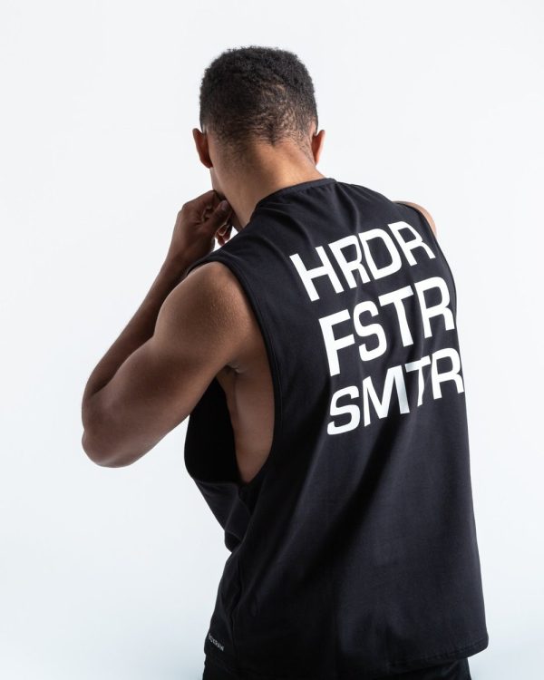 HRDR FSTR SMTR MUSCLE TANK - BLACK Discount