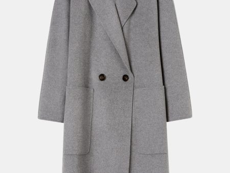 Florentine Cashmere Cocoon Coat in Grey Discount