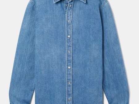 Classic Wash Denim Easy Shirt Online now