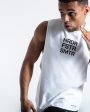 HRDR FSTR SMTR MUSCLE TANK - WHITE on Sale