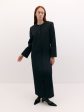 Tilmens Dress Coat in Black Hot on Sale