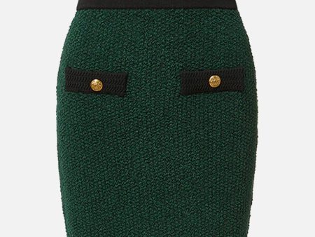 Rivka Mini Knit Skirt in Pine Online