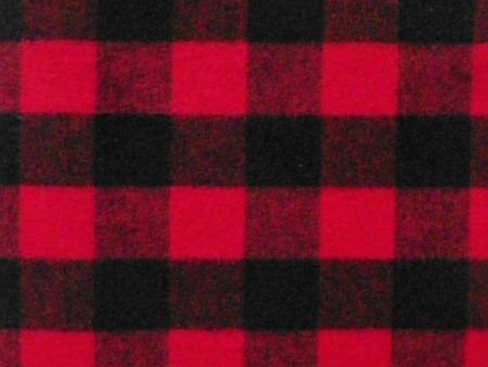 Flannel Fabric By The Yard - GMF12 - Red & Buffalo Check Online now