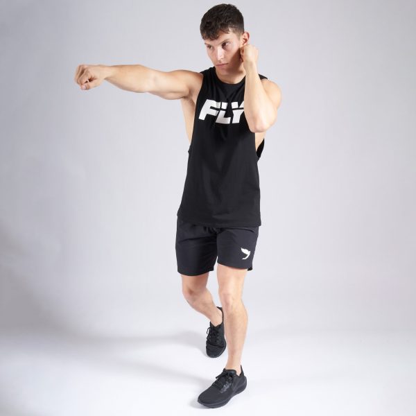 FLY BIG LOGO TANK - BLACK Online Hot Sale