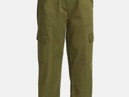 Elian Utility Pant in Fatigue Green Discount