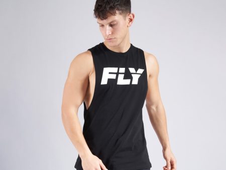 FLY BIG LOGO TANK - BLACK Online Hot Sale