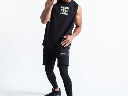 HRDR FSTR SMTR MUSCLE TANK - BLACK Discount