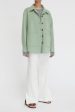 Florentine Cashmere Shirt Jacket in Seafoam Online Hot Sale