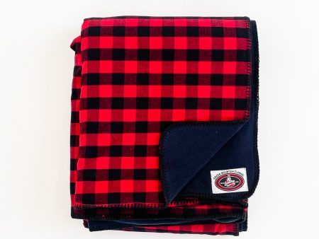 Flannel Throw - Red Black Buffalo Check Cheap