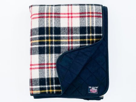 Wilderness Wool Throw Blanket - 85 - Black White Yellow Red Plaid Online