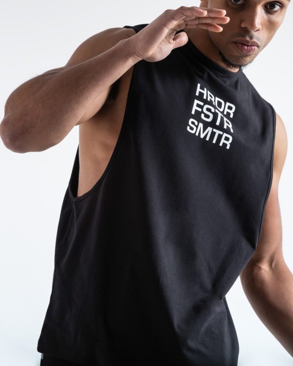 HRDR FSTR SMTR MUSCLE TANK - BLACK Discount