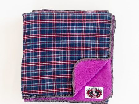 Flannel Throw - Mixed Berry Hot on Sale