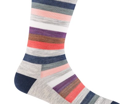 Women s Mystic Stripe Crew Lightweight Lifestyle Sock Online Sale