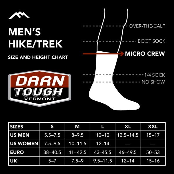 Men s Number 2 Micro Crew Midweight Hiking Sock For Discount