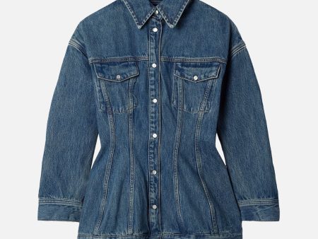 Denim Contour Jacket in Indigo For Discount