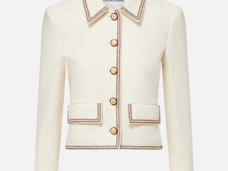 Makayla Jacket in Ivory For Sale