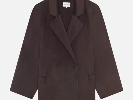 Gary Short Coat in Chocolate Online Hot Sale