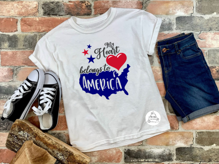 My Heart Belongs to America Hot on Sale