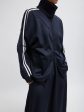 Active Knit Zipper Track Jacket in Navy Discount