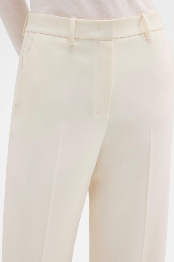 Relaxed Straight Pant in Rice For Sale