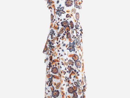 Amaia Silk Dress in Jasmine Online Hot Sale