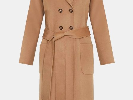 Dylan Coat in Camel Cashmere Blend Fashion