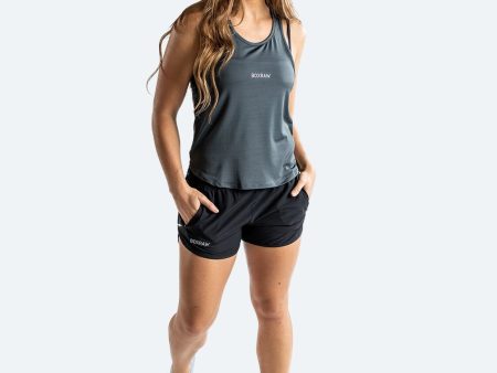 WOMEN S MIA STRINGER TANK - CHARCOAL on Sale