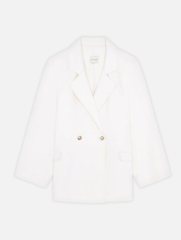 Gary Short Coat in Ivory Supply