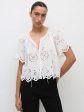 Broderie Blouse in White Online now