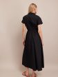 Asbury Midi Dress in Black Hot on Sale