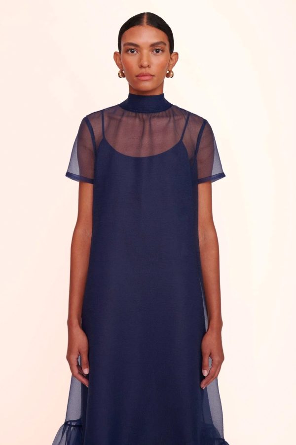 Calluna Dress in Navy Hot on Sale