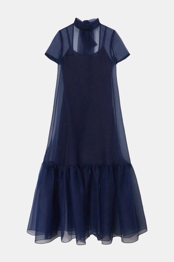 Calluna Dress in Navy Hot on Sale