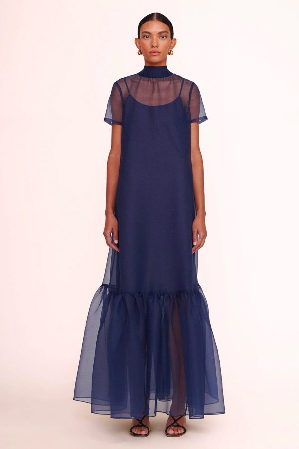 Calluna Dress in Navy Hot on Sale