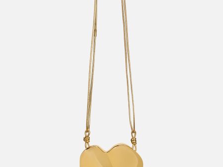 Imogen Heart Bag in Shiny Gold For Cheap