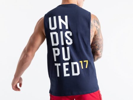 UNDISPUTED17 GRAPHIC MUSCLE TANK NAVY Online