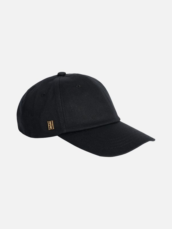 Aubriela Cotton Cap in Black Online