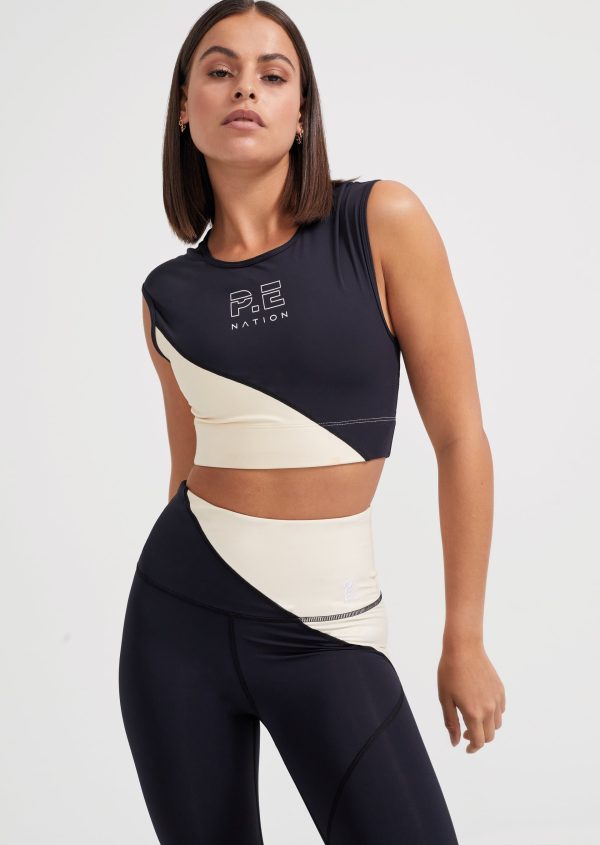 STABILITY SPORTS BRA -  BLACK IVORY Online