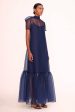 Calluna Dress in Navy Hot on Sale