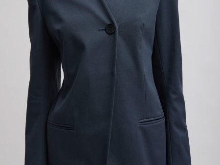 Oliver Cotton Stretch Tricotine Sculpted Blazer For Sale