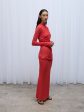 Claw Aria Dress in Red Rose For Cheap