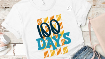 100 Days (colored tally marks) Fashion