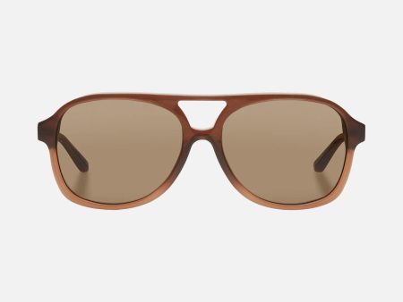 Aviator Sunglasses in Brown on Sale