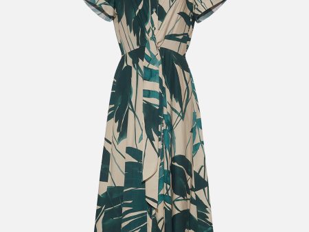 Asbury Midi Dress in Palm Oasis Online Sale