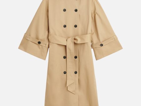 Alanis Trench Coat in Sand Beige Online